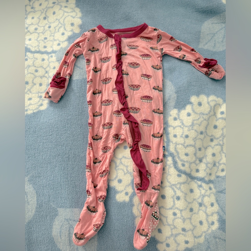 KicKee Pants Zippered Onesie Footie